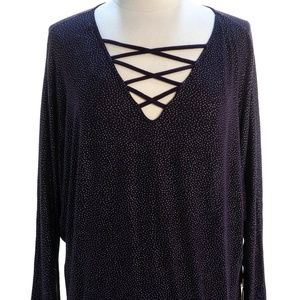 Jennifer Lopez shimmering top size M